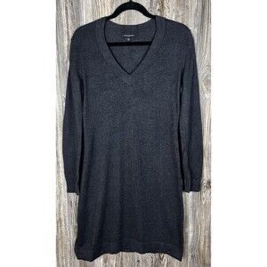 Banana Republic Midi Sweater Dress MED Cotton/Rabbit Hair Minimalist Career Chic